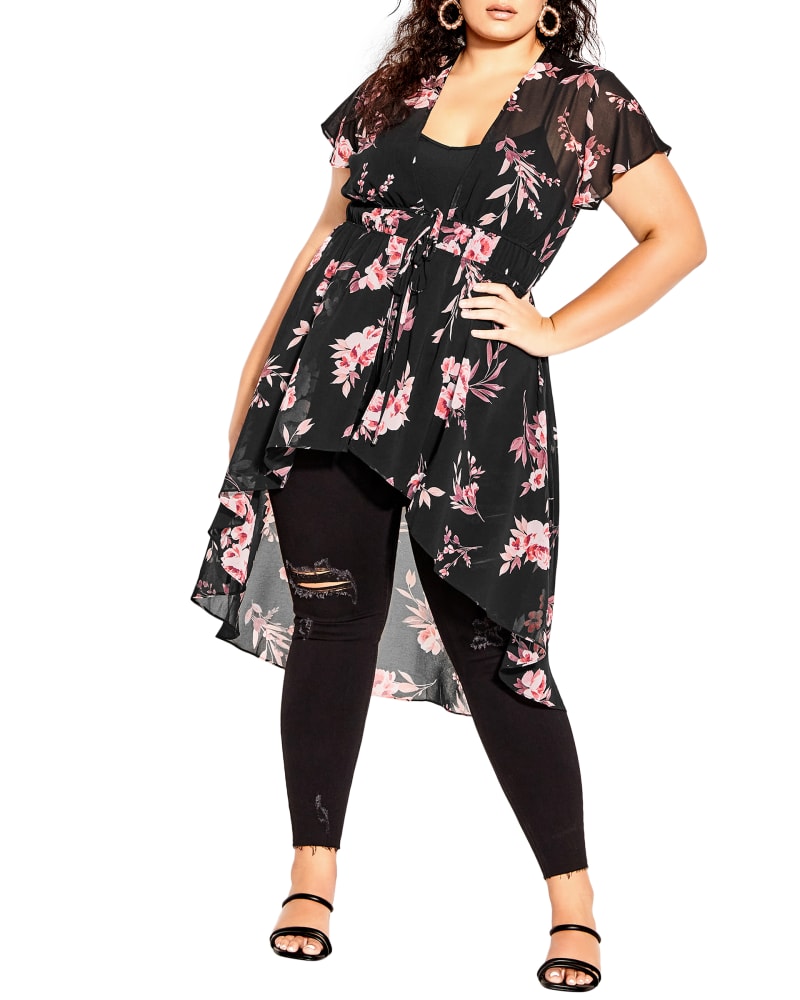 Plus size model wearing Rosalie Jacket Top by City Chic | Dia&Co | dia_product_style_image_id:192447